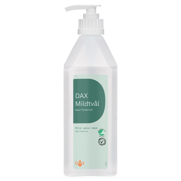 DAX flytende uparfymert mild såpe pumpe 600 ml /stk
