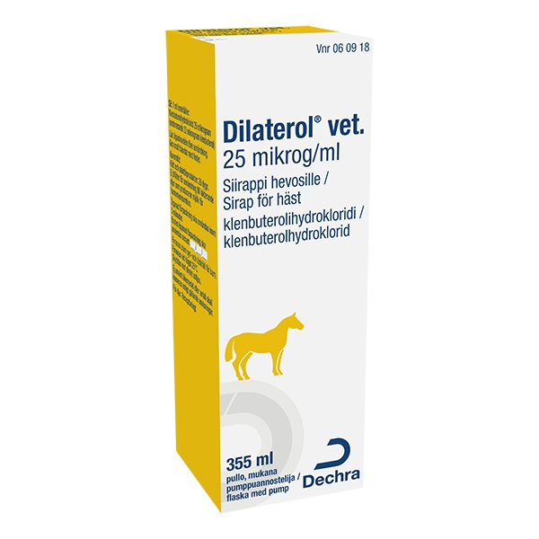 Dilaterol vet. sirap 25 mkg/ml 355 ml