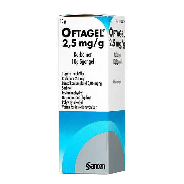 Oftagel 2,5 mg/g 10 g