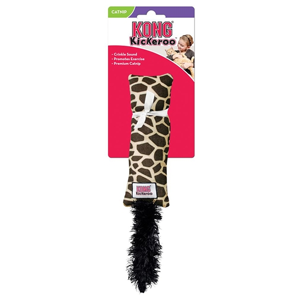 KONG Cat Kickeroo giraffmönstrad /st