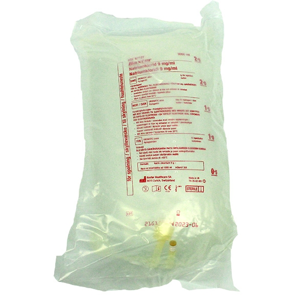 NaCl Baxter skyllevæske 4x3000 ml uromatic /fp
