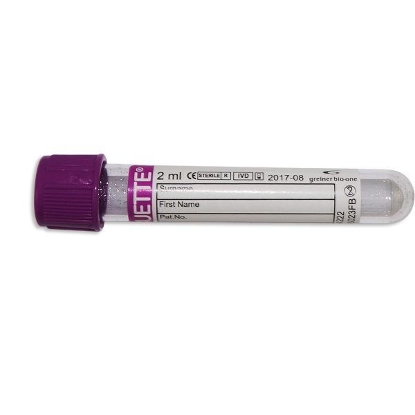 Vacuette vacuumrör EDTA lila 2/5 ml /50