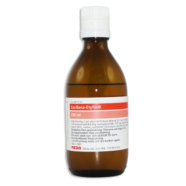 Cocillana-Etyfin 250 ml glasflaska