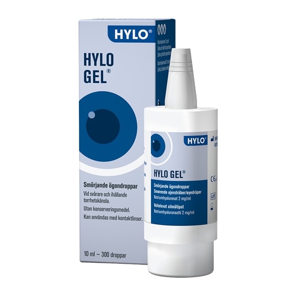 HYLO-GEL øjendråber 10 ml /stk