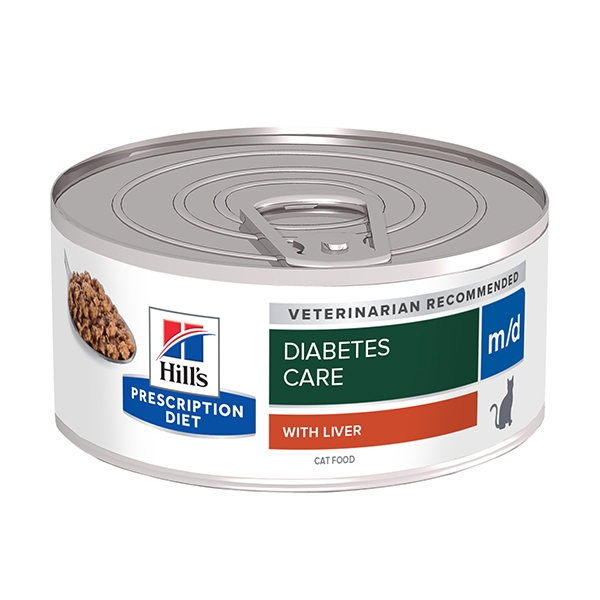 Hill's PRESCRIPTION DIET m/d Diabetes Care våtfôr til katt 24x156g boks