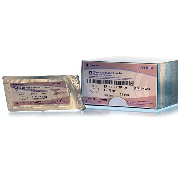 Polydox Lila 4/0 HR-22 75 cm /24