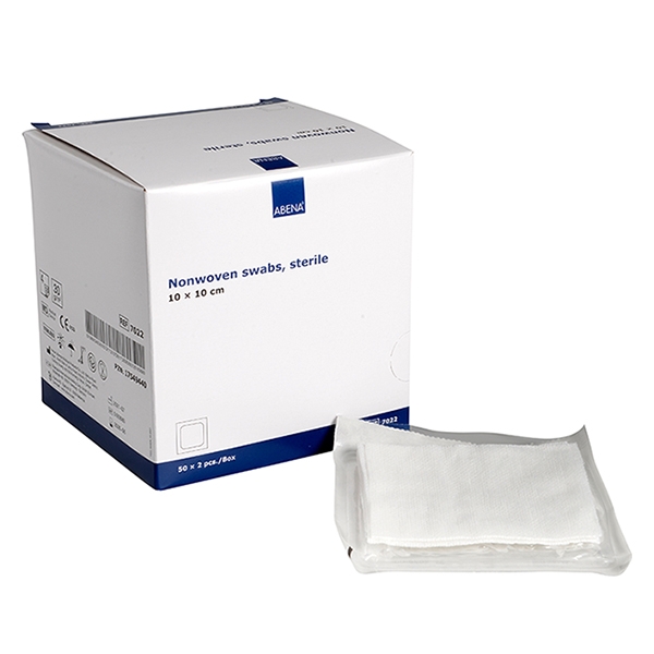 Kompress nonwoven sterila 10x10 cm 2/K /100