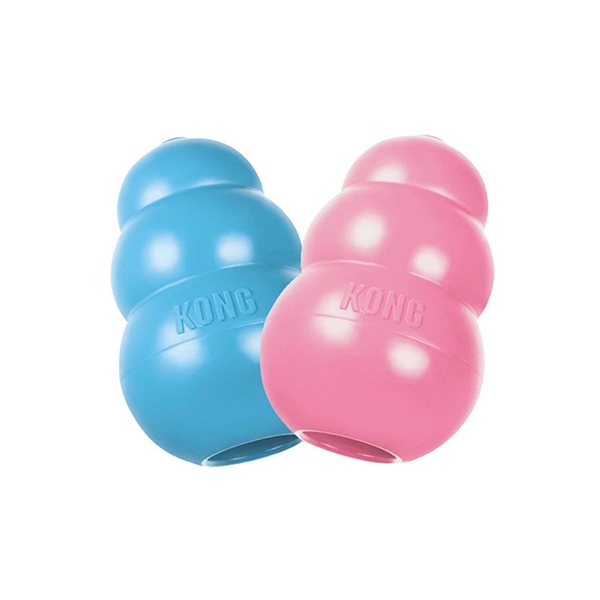 KONG Puppy rosa eller blå medium /st