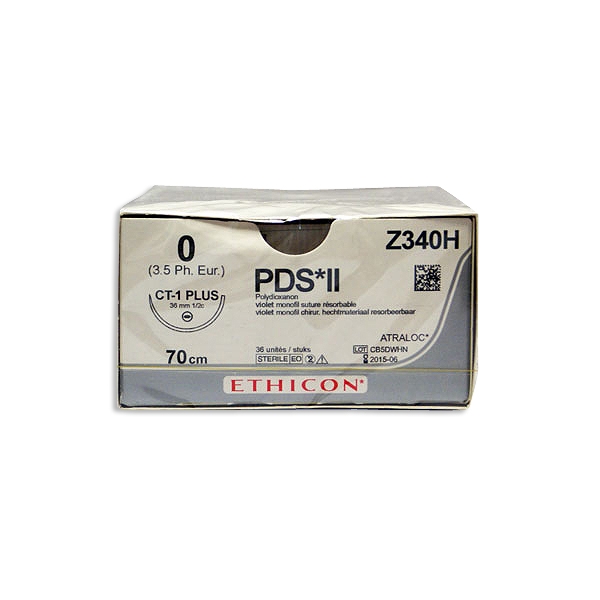 PDS II Z340H lila 0 rund nål CT-1 70 cm /36