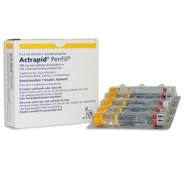 Actrapid® Penfill® 5 x 3 ml