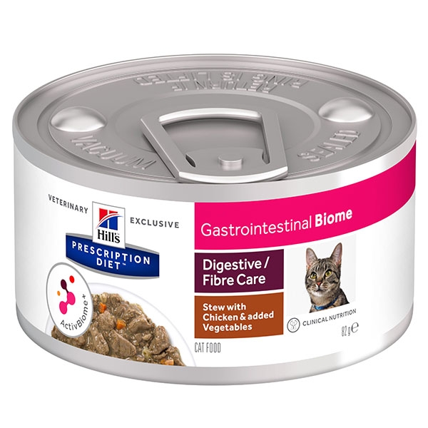 PD Gastrointestinal Biome Stew tørfoder til katte 24x82g dåse