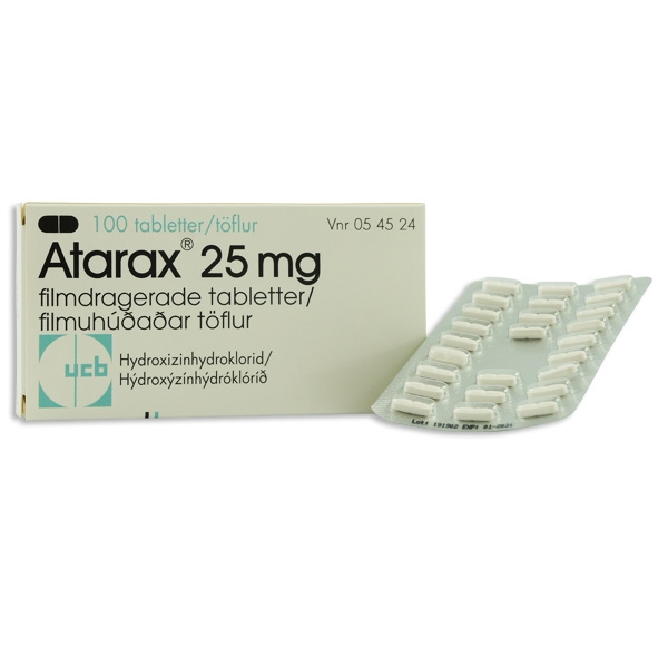 Atarax 25 mg 100 tabletter