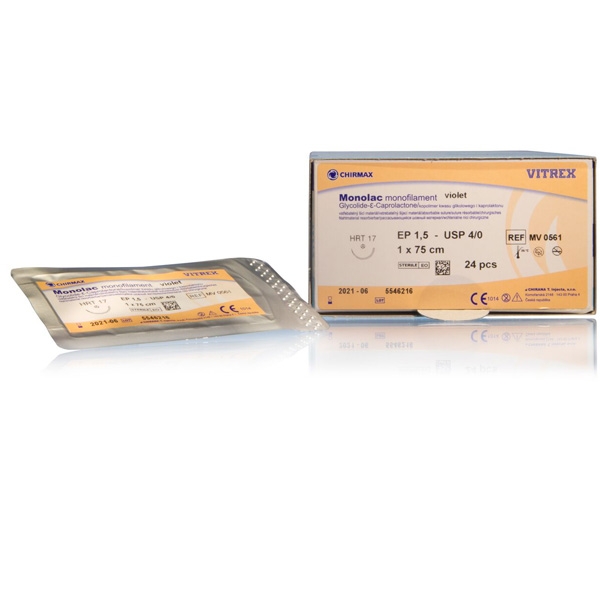 Monolac Lila 4/0 HRT-17 75 cm /24