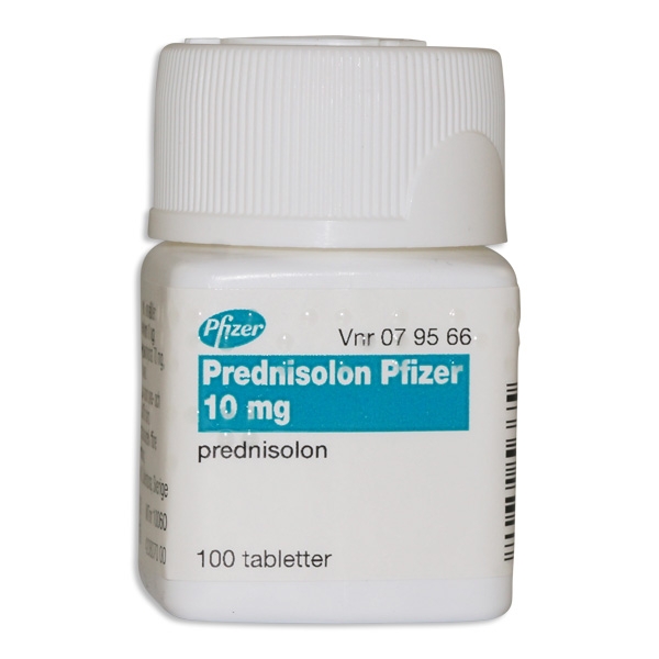 Prednisolon Pfizer 10 mg 100 tabletter