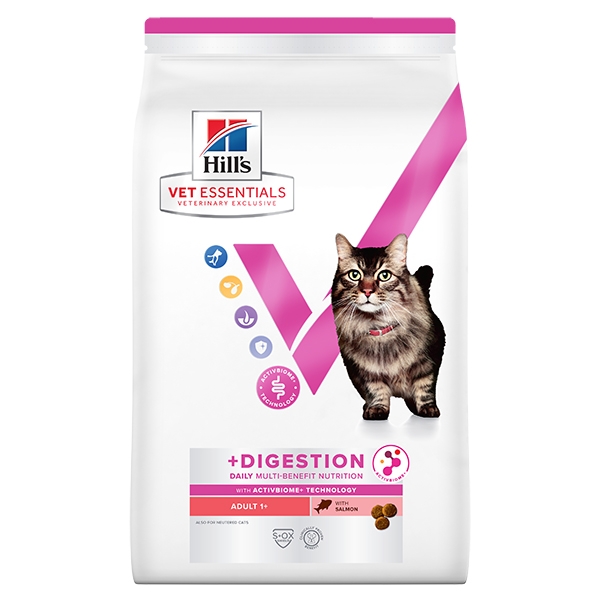 VE Multi-Benifit + Digestion Adult 1+ tørfoder til katte med laks 1.5 kg