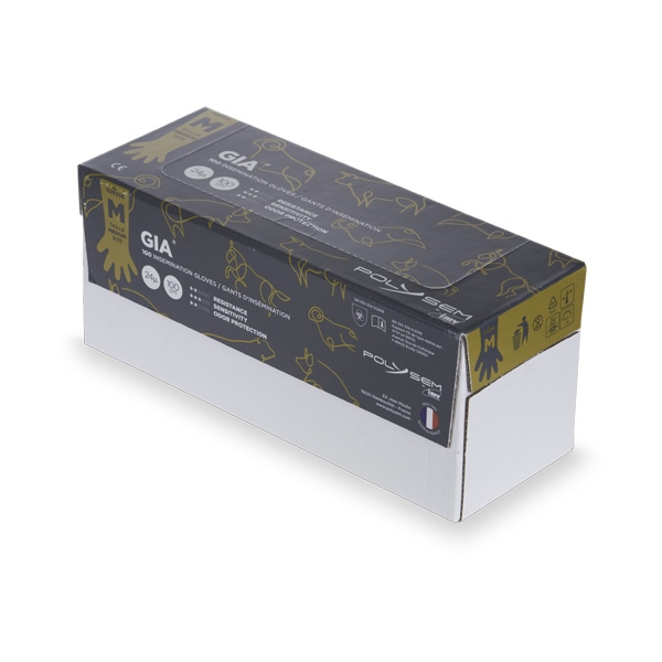 Rektalhandske Polysem GIA Orange Soft tunn damstorlek M /100