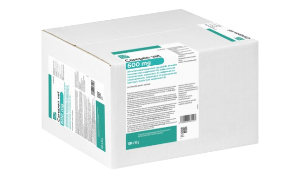 Carepen vet. 600 mg 100 x 10 gram