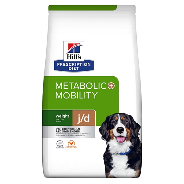 Hill's PRESCRIPTION DIET Metabolic + Mobility Weight Management tørrfôr til hund med kylling 4kg pose