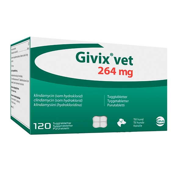 Givix vet. 264 mg 20 x 6 tuggtabletter