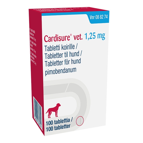 Cardisure vet. 1,25 mg 100 tabletter