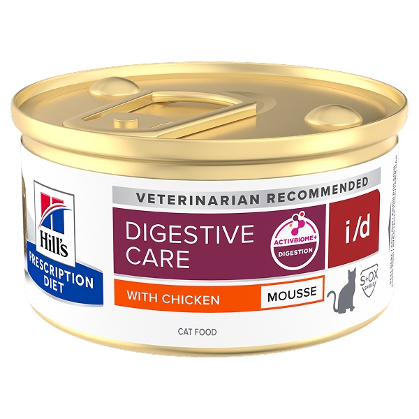 PD Feline i/d Mousse Chicken 12x85g burkar