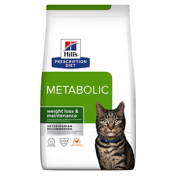 PD Metabolic Weight Management tørfoder til katte med kylling 12kg