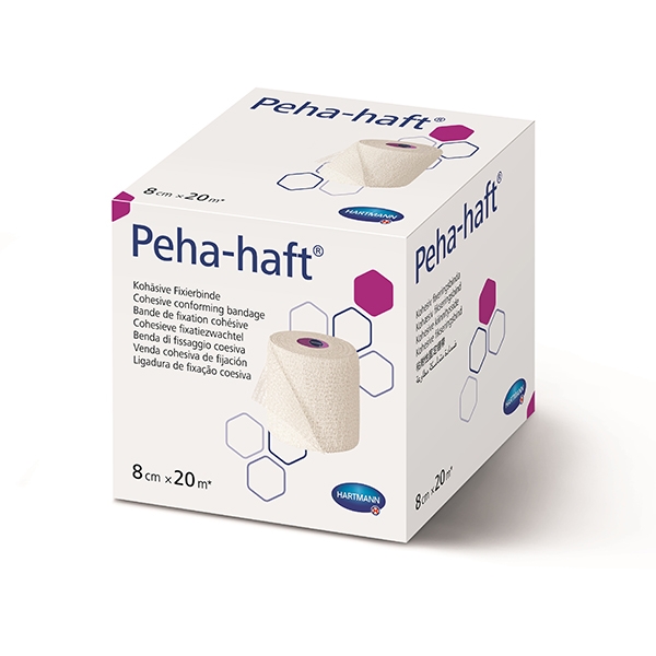 Peha Haft fixeringsbinda latexfri 8 cmx20 m /st