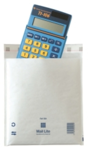 Polstret pose Mail Lite hvit 220x260 mm /100
