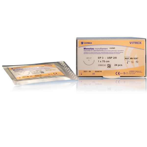 Monolac Lila 2/0 HR-27 75 cm /24