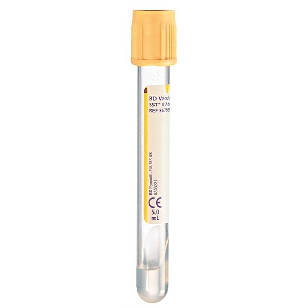 Vacutainer vacuumrör SST gul 3,5/5 ml /100
