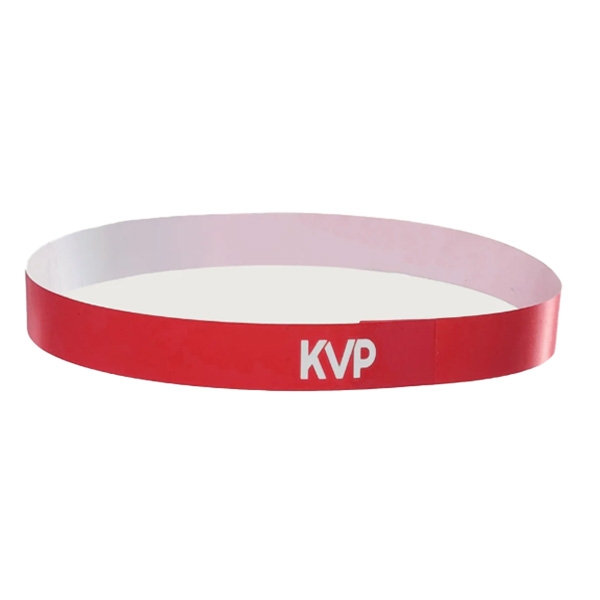 Selvklæbende ID-tape KVP 75 cm skrivbar rød /100