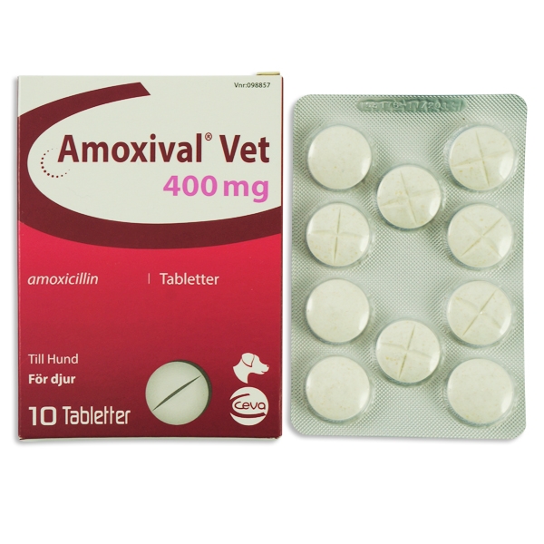 Amoxival vet 400 mg 10 tablett(er)