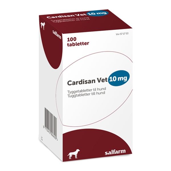 Cardisan vet. 10 mg 100 tuggtabletter