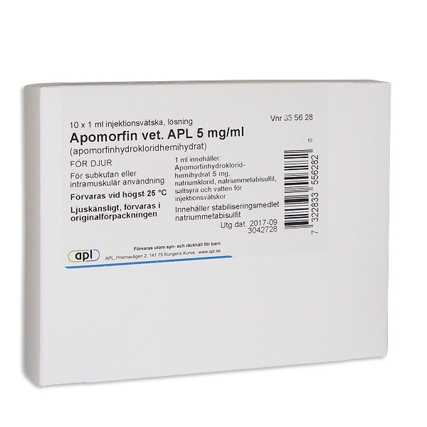 Apomorfin vet. APL 10 x 1 ml