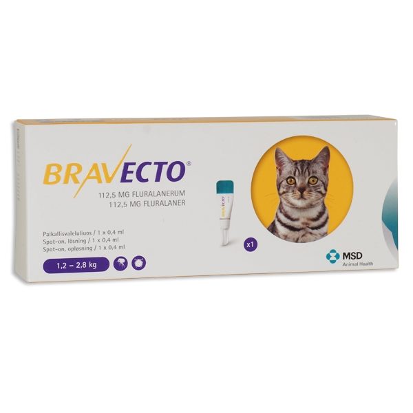 Bravecto för små katter 112,5 mg (1,2-2,8 kg) 1 st