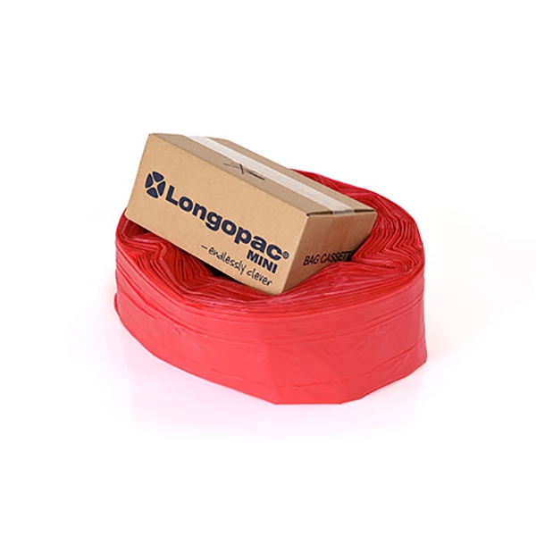 Longopac Mini Standard rød 60 m 75 Avfallssekk /stk