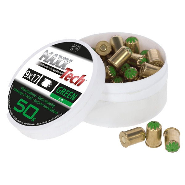 Patron till bultpistol grön gris/kalv /50