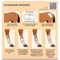 Snögg vidhäftande bandage 14 cm x 2 m /st