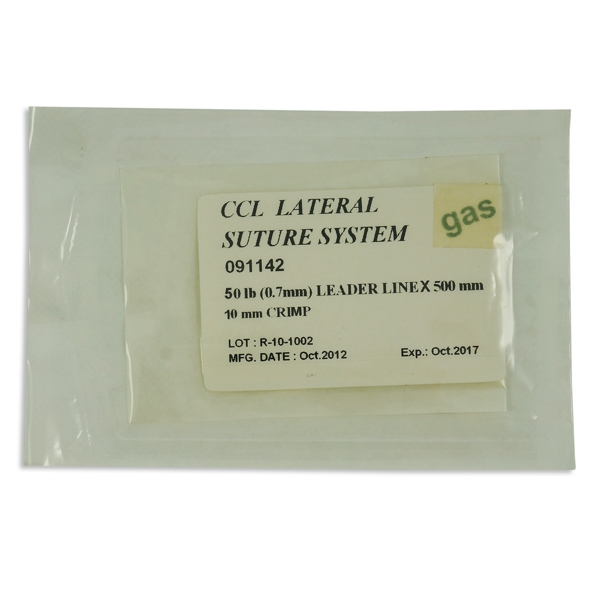 CCL 50 LB nylon + 1x10 mm klämma steril /0,5 m /st