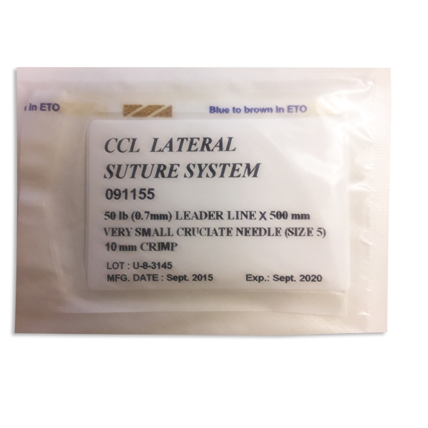 CCL 50 LB nylon 1x10 mm med fabellanål steril /0,5 m