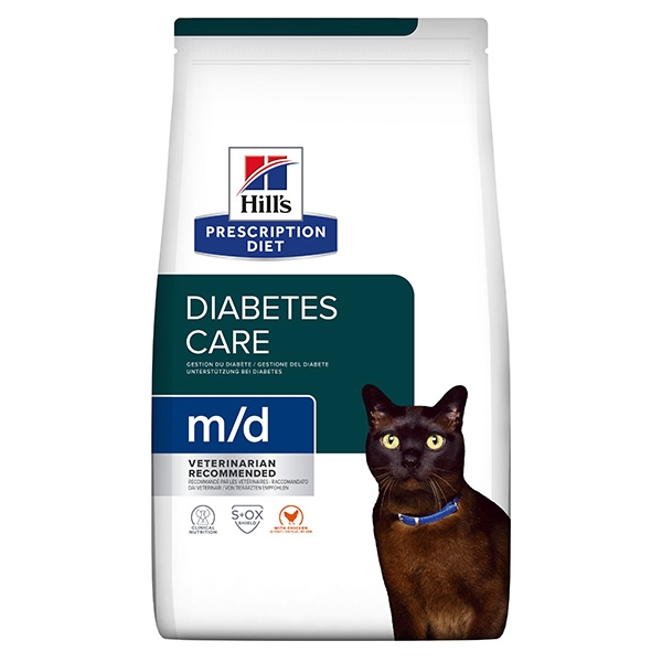 Hill's PRESCRIPTION DIET m/d Diabetes Care tørrfôr til katt med kylling 1.5kg pose