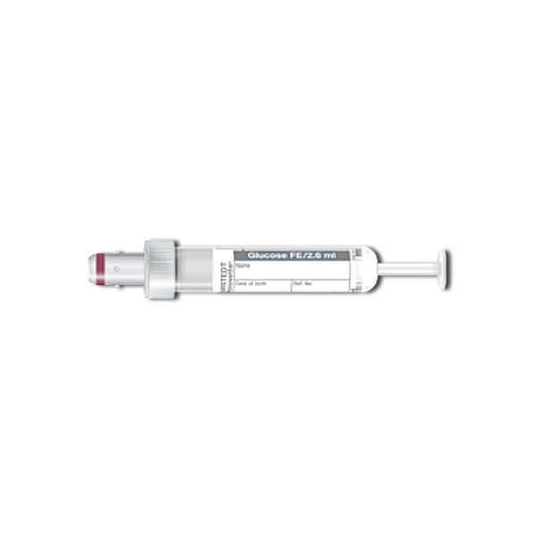 Monovette rör Fluoride EDTA/Glukos grå 2,6 ml /50