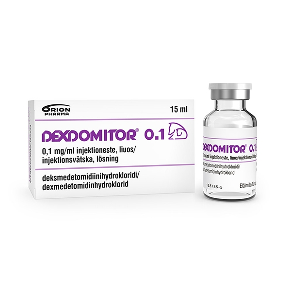 Dexdomitor® 0,1 mg/ml injektionsvätska 15 ml