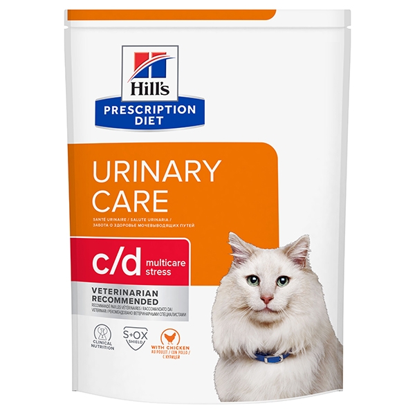 Hill's PRESCRIPTION DIET c/d Multicare Stress Urinary Care tørrfôr til katt med kylling 3kg pose