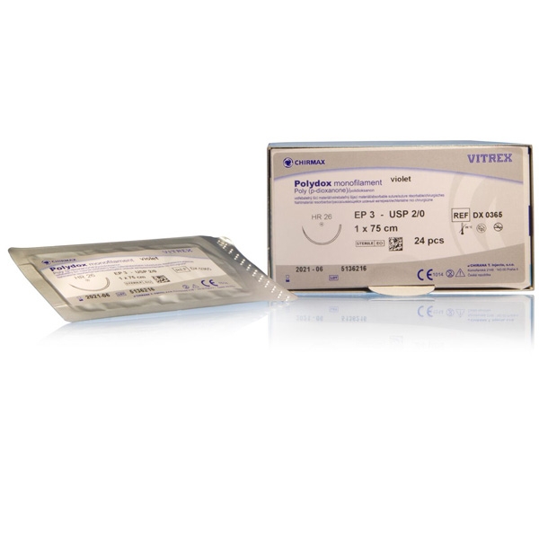 Polydox Lila 2/0 HR-26 75 cm /24