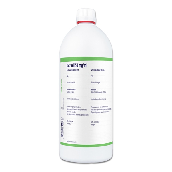 Dozuril, oral suspension 50 mg/ml 1000 ml