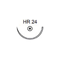 Runda suturnålar fjäderöga Vitrex HR-24 1/2 cirkel /12