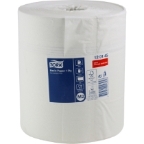 Tørkepappir M-Tork Basic vit 1-lag 300 m /rulle