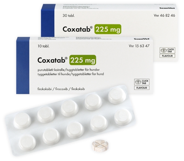 Coxatab 225 mg 10 tuggtabletter