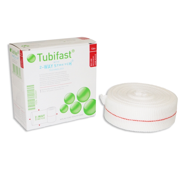 Tubifast 2-way stretch 3,5 cmx10 m Rød /stk
